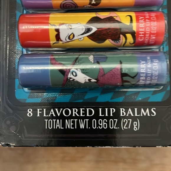 Disney Flavored Lip Balm Nightmare Before Christmas Pack of 8 NWT - Picture 3 of 8